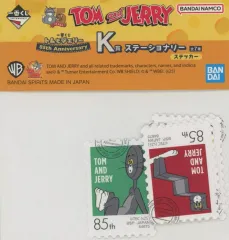 【中古】シール・ステッカー 85th記念デザイン(切手風)/ステッカー(9枚組) ステーショナリー 「一番くじ トムとジェリー 85th Anniversary」 K賞