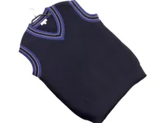 BEAUTY & YOUTH ビューティ&ユース ユナイテッドアローズ Vネック ニット ベスト sizeS/紺 ◇■ メンズ