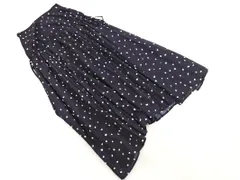 REDYAZEL レディアゼル ドット 切替 ロング スカート sizeS/紺 ■■ レディース