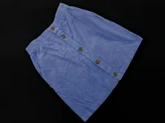 earth music&ecology アースミュージック＆エコロジー コーデュロイ タイト スカート sizeM/青 ◇■ レディース