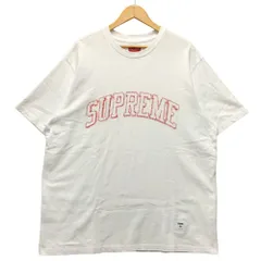 SUPREME シュプリーム 23SS Sketch Embroidered S/S Top スケッチ ロゴ 刺繍  半袖Ｔシャツ ホワイト サイズ XL 正規品 / 51559