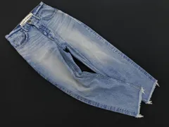 BLACK BY MOUSSY ブラックバイマウジー USED加工 デニムパンツ size24/青 ■■ レディース