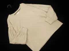 DRESKIP ドレスキップ 裏起毛 ニット カットソー sizeM/ベージュ ◇■ レディース