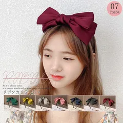 リボンカチューシャ レディース 大人っぽい ヘアアクセサリー シンプル 髪飾り