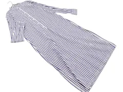 MAU LOA マウロア ストライプ シャツ ワンピース sizeS/白ｘ紺 ■◇ レディース
