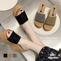 サンダル 厚底 ミュールサンダル レディース