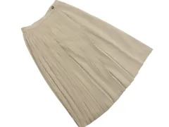 23区 ロング プリーツ スカート size38/カーキ ■■ レディース