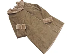 URBAN RESEARCH ROSSO アーバンリサーチロッソ フェイクムートン フーディー コート sizeF/モカ ◇■ レディース