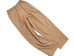 MAYSON GREY メイソングレイ ウール混 チェック タック テーパード パンツ size1/ベージュ ◇■ レディース