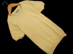 Spick & Span スピック＆スパン ウール100% 半袖 ニット セーター 黄 ◇■ レディース