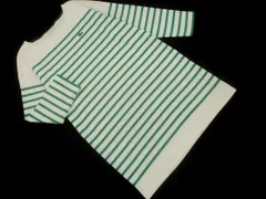 LACOSTE ラコステ ボーダー Iライン ワンピース sizeS/白ｘ緑 ◇■ レディース
