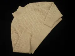 Mila Owen ミラオーウェン ウール混 ケーブル編み ワイド幅 ニット セーター size0/アイボリー ◇■ レディース