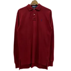 POLO by RALPH LAUREN　ポロシャツ　90s vintage　90年代　長袖　トップス　ハーフボタン　無地　コットン　ワンポイント　ブランドロゴ　スモールポニー　刺しゅう　古着