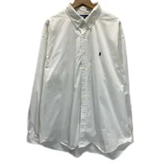 RALPH LAUREN　プレーンシャツ　90s vintage　90年代　長袖　シャツ　無地　ボタンダウン　ワンポイント　ブランドロゴ　スモールポニー　刺しゅう　オーバーサイズ　古着
