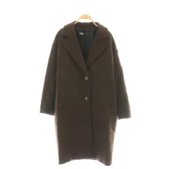 ザラ ZARA チェスターコート ロングコート アウター S ブラウン /DF ■OS