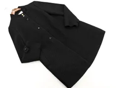 KUMIKYOKU 組曲 ウール混 ラメ ツイード コート size2/黒 ◇■ レディース