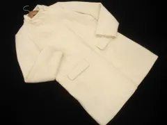 ADAM ET ROPE' アダムエロペ ジップアップ ロング コート size38/白 ◇■ レディース