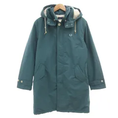フレッドペリー FRED PERRY モッズコート ステンカラー 裏地ボア ロゴ 青 ターコイズブルー F2444 /JS ■GY01のサムネイル