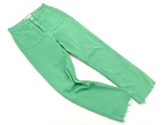 ZARA ザラ デニムパンツ size36/緑 ■■ レディース