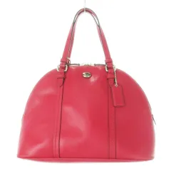 コーチ COACH ハンドバッグ 2way ショルダーバッグ ラウンド レザー 革 ロゴ ピンク F25671 /CK26 ■GY18