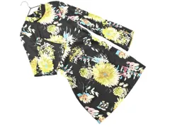 ZARA ザラ 花柄 ワンピース sizeS/黒 ◇■ レディース