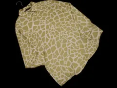ZARA ザラ ジラフ柄 ブラウス シャツ sizeL/ベージュ ◇■ レディース