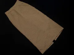 LOWRYS FARM ローリーズファーム チェック ロング タイト スカート sizeM/ベージュ ■■ レディース
