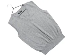 COMME CA ISM コムサイズム Vネック ニット ベスト sizeM/グレー ◇■ レディース