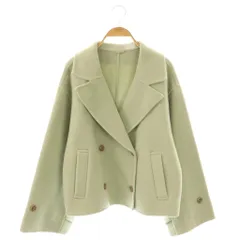 スナイデル SNIDEL 23AW ウールリバーPコート ピーコート ショート丈 F ミント /ES ■OSのサムネイル
