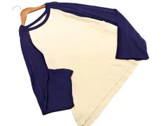 CIAOPANIC TYPY チャオパニックティピー バイカラー ニット セーター sizeONE/紺ｘベージュ ◇■ レディース