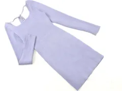 LIP SERVICE リップサービス スクエアネック リブ ニット ワンピース サックス ◇■ レディース