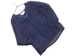 Rope Picnic ロペピクニック シアー シャツ size38/紺 ◇■ レディース