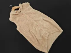 gelato pique ジェラートピケ フード ベスト ルームウェア sizeF/ベージュ ◇■ レディース