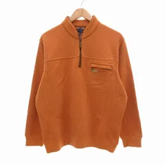 ゴールデンベア GOLDEN BEAR セーター ニット プルオーバー ハーフジップ 裏起毛 L オレンジ /UO