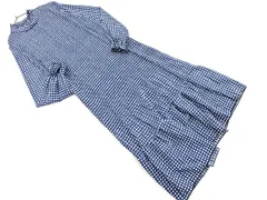 axes femme アクシーズファム 総柄 ロング ワンピース 紺 ◇■ レディース