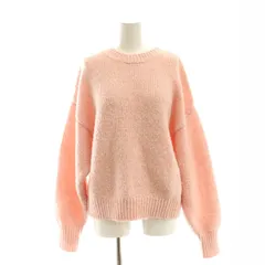 アングリッド UNGRID 23AW カラーモヘア混ルーズニット セーター 長袖 プルオーバー F ピンク /CX ■OS