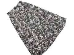 LEPSIM レプシィムローリーズファーム 総柄 ロング スカート sizeM/黒 ■■ レディース