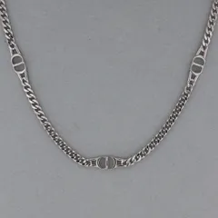 Christian Dior クリスチャンディオール CD Icon チェーンリンク ネックレス ネックレス N2502HOMST_D990 メンズ スターリングシルバー シルバー 中古