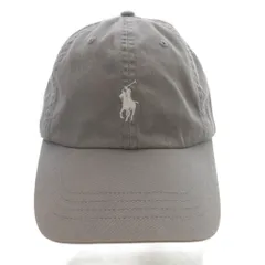 ポロ ラルフローレン POLO RALPH LAUREN 帽子 野球帽 キャップ ホースロゴ刺繍 59cm グレー /YO32 ■AD