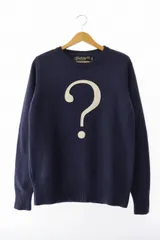 ネイバーフッド NEIGHBORHOOD CREWNECK SWEATER フェルト クルーネック ニット セーター 162MANH-KNM03 M 紺 ネイビー ブランド古着ベクトル 中古 ☆AA★ 250829のサムネイル