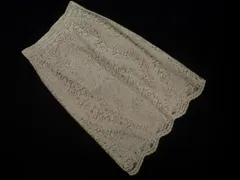 Rope Picnic ロペピクニック フロッキーレース Aライン 台形 スカート size36/グレー ◇■ レディース