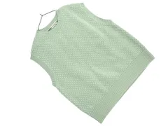 studio CLIP スタジオクリップ ニット ベスト sizeL/緑 ◇■ レディース