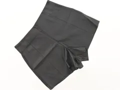 ZARA ザラ フェイクレザー ショート パンツ sizeS/黒 ◇■ レディース