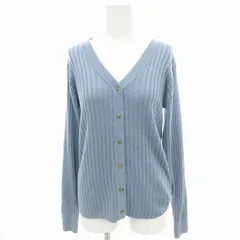 ビーミングバイビームス B:MING LIFE STORE by BEAMS ウォッシャブルリブカーディガン ニット 長袖 F 青 ブルー 93-15-0714-646 /IY