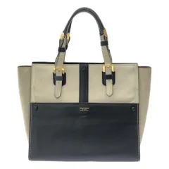 GIORGIO ARMANI ジョルジオアルマーニ スウェードコンビレザートートバッグ  ブラック×ホワイトのサムネイル