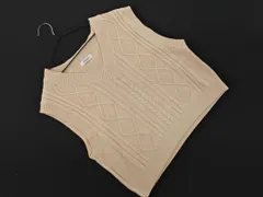 INGNI イング Vネック ケーブル編み ニット ベスト sizeM/ベージュ ◇■ レディース