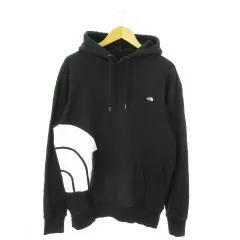 ザノースフェイス THE NORTH FACE プルパーカー スウェット 長袖 ロゴ 裏毛 アウトドア S 黒 ブラック /AO14 ■GY19