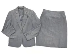 23区 ストライプ セットアップ ジャケット スカート スーツ size36/グレー ◇■ レディース