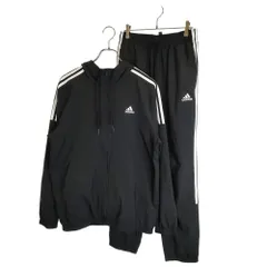 ADIDAS アディダス ジップアップ パーカー パンツ セットアップ EB7651 L/L ブラック メンズ