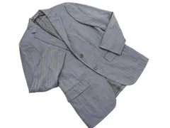 green label relaxing グリーンレーベルリラクシング ユナイテッドアローズ ウール100% ストライプ テーラード ジャケット size44/グレー ◇■ メンズ